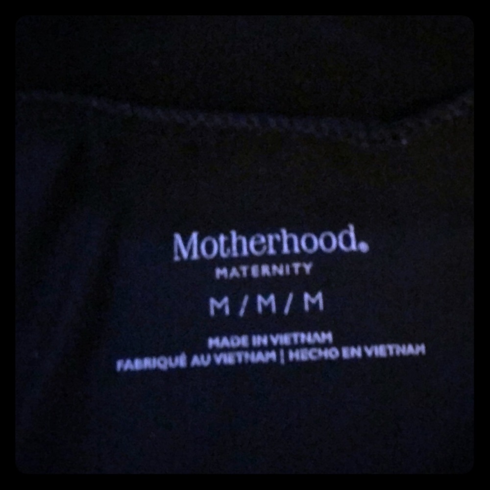 Black maternity leggings